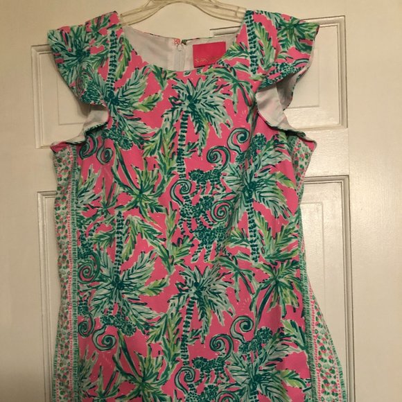 Lilly Pulitzer Adda Romper Prosecco Pink Hangin Around 10 - Picture 2 of 4